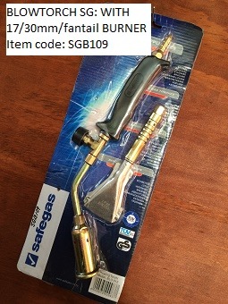 Blowtorch SG: with 17mm/20mm diameter & Fantail burner