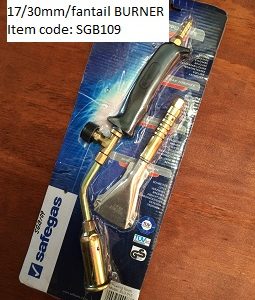 Blowtorch SG: with 17mm/20mm diameter & Fantail burner